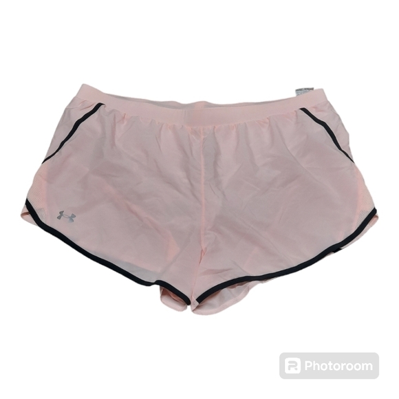 Under Armour Women's Fly By 2.0 Athletic Running Shorts Pink 3XL - Picture 2 of 9